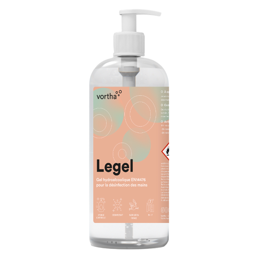 [5290] Vortha LEGEL Gel hydroalcoolique antiseptique EN14476 / Flacon 500ml